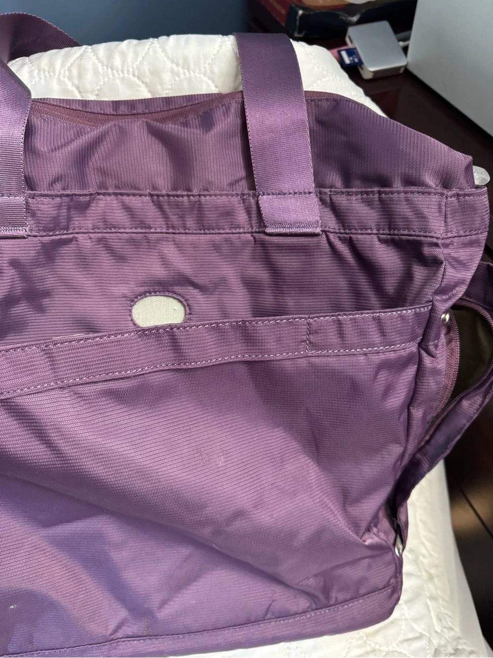 eBags Purple Organizer Tote Bag Fits 14